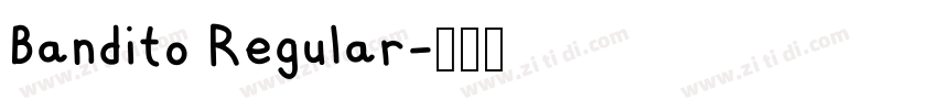 Bandito Regular字体转换